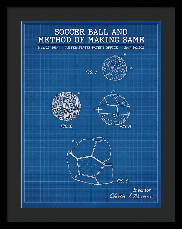 Soccer Ball And Method Of Making Same Blueprint Patent Us4542902