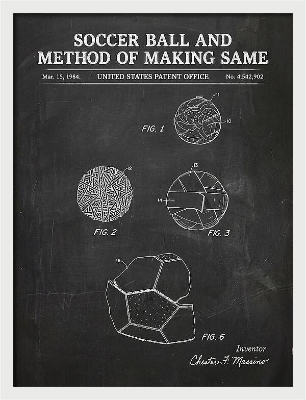Soccer Ball And Method Of Making Same Chalkboard Patent Us4542902a