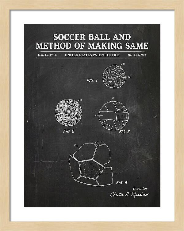 Soccer Ball And Method Of Making Same Chalkboard Patent Us4542902a