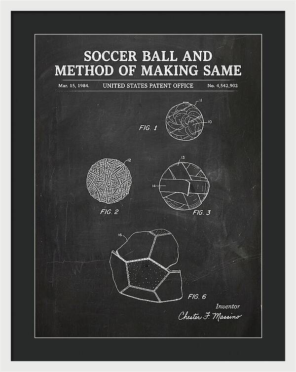 Soccer Ball And Method Of Making Same Chalkboard Patent Us4542902a