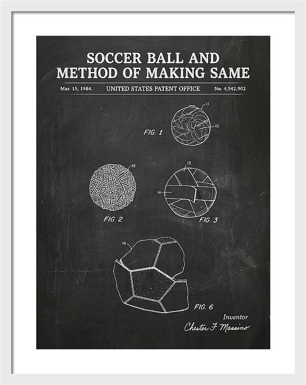 Soccer Ball And Method Of Making Same Chalkboard Patent Us4542902a
