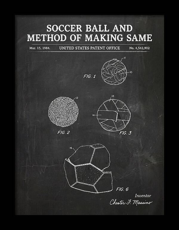 Soccer Ball And Method Of Making Same Chalkboard Patent Us4542902a