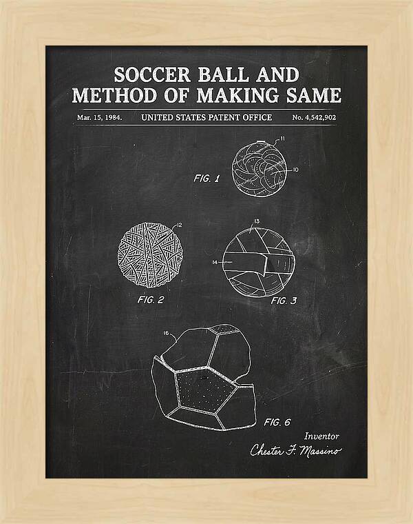 Soccer Ball And Method Of Making Same Chalkboard Patent Us4542902a