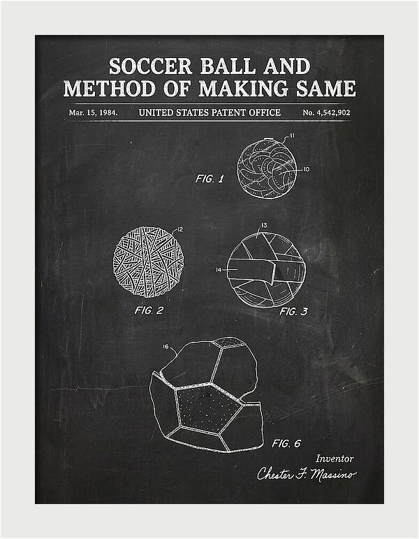 Soccer Ball And Method Of Making Same Chalkboard Patent Us4542902a