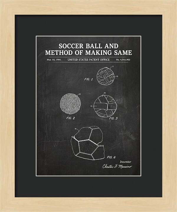 Soccer Ball And Method Of Making Same Chalkboard Patent Us4542902a