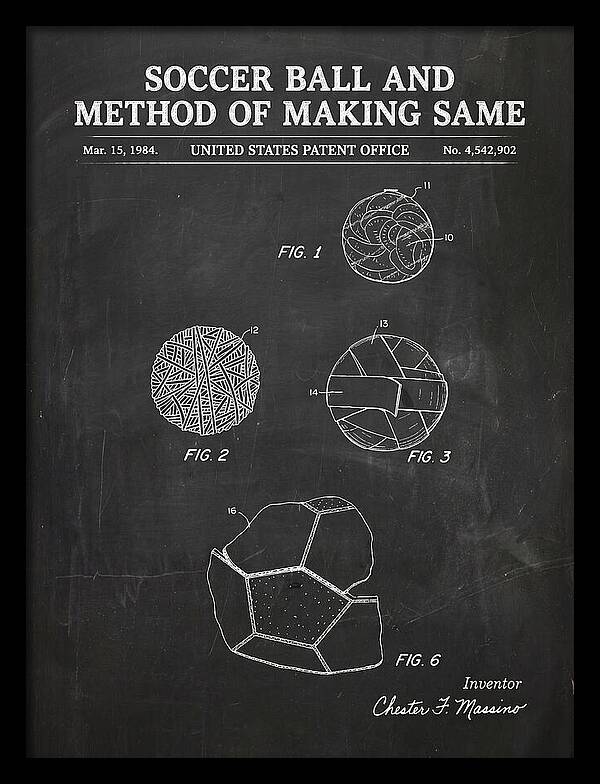 Soccer Ball And Method Of Making Same Chalkboard Patent Us4542902a