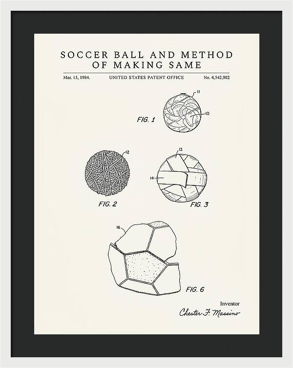 Soccer Ball And Method Of Making Same Minimalist Patent Us4542902