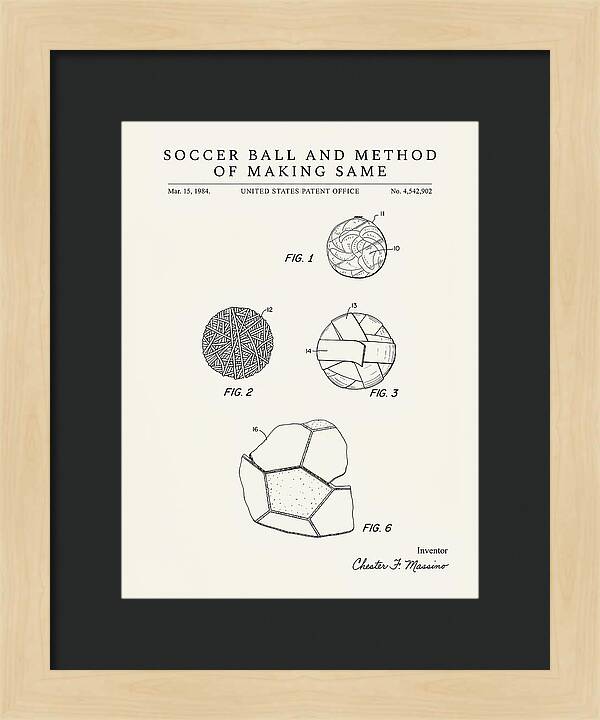 Soccer Ball And Method Of Making Same Minimalist Patent Us4542902