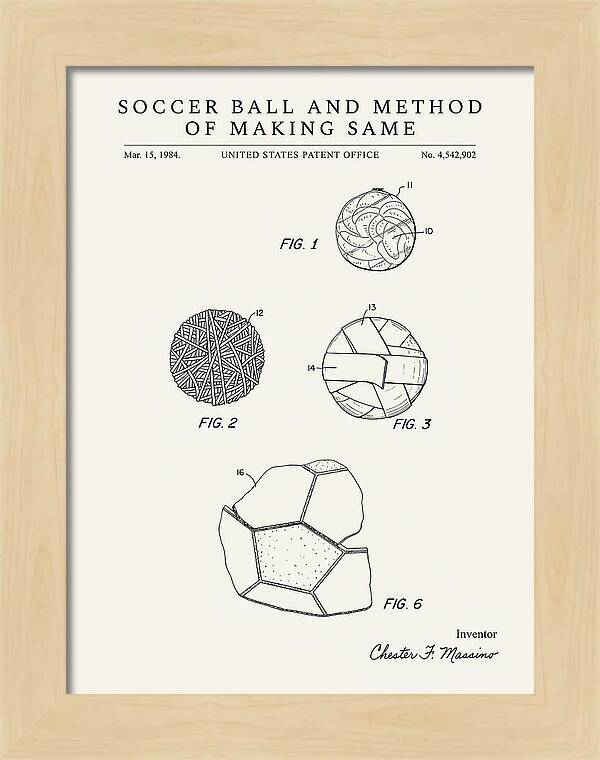 Soccer Ball And Method Of Making Same Minimalist Patent Us4542902