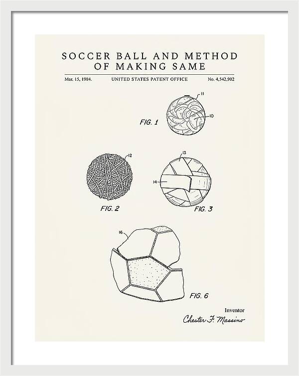 Soccer Ball And Method Of Making Same Minimalist Patent Us4542902