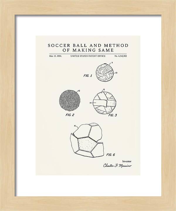 Soccer Ball And Method Of Making Same Minimalist Patent Us4542902