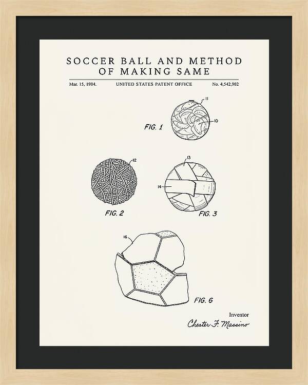 Soccer Ball And Method Of Making Same Minimalist Patent Us4542902
