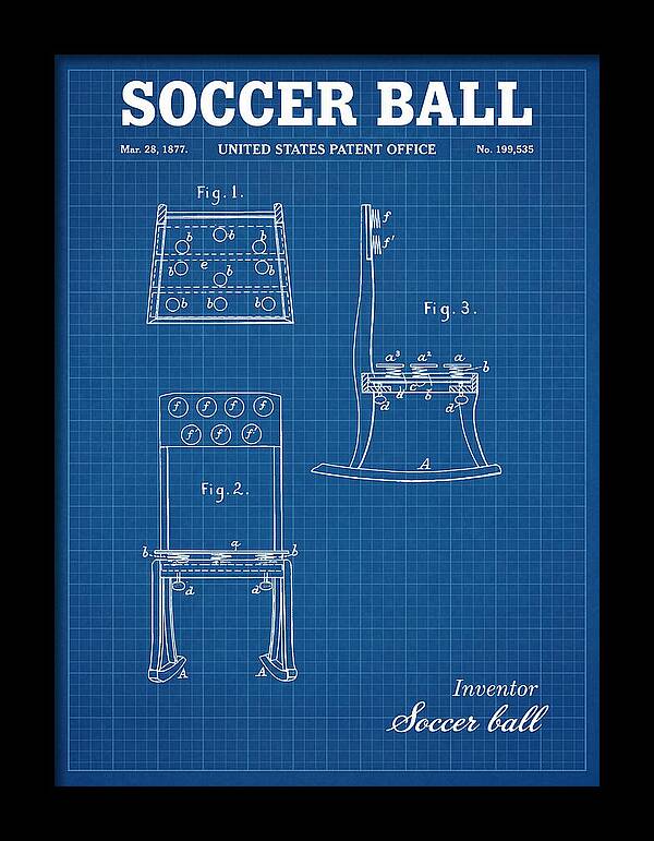 Soccer Ball Blueprint Patent Us199535