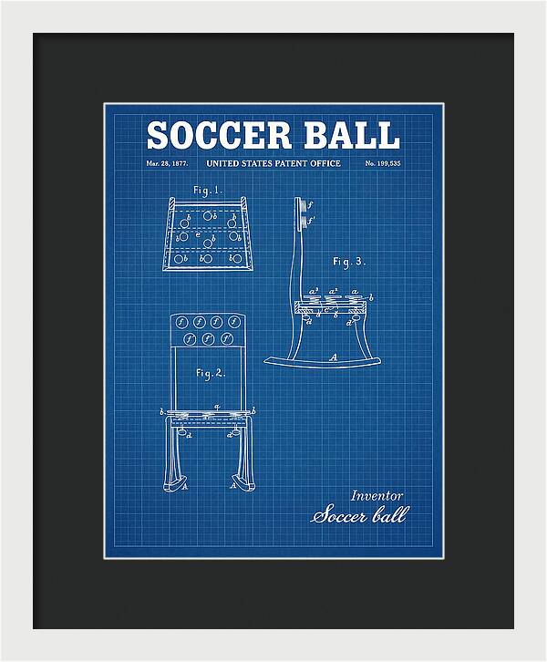 Soccer Ball Blueprint Patent Us199535
