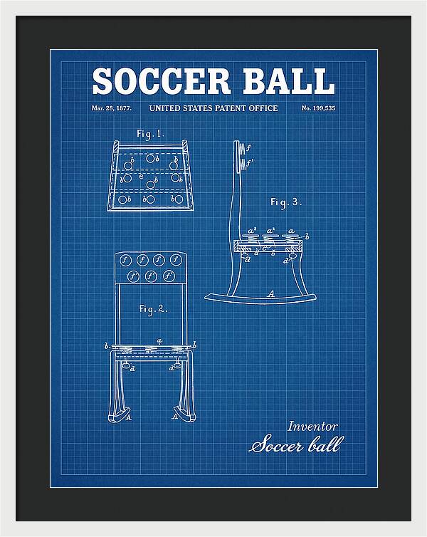Soccer Ball Blueprint Patent Us199535