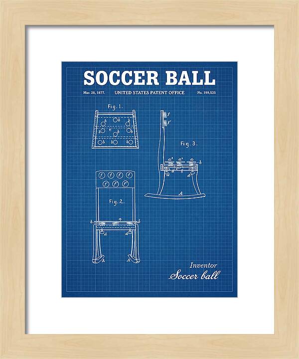 Soccer Ball Blueprint Patent Us199535