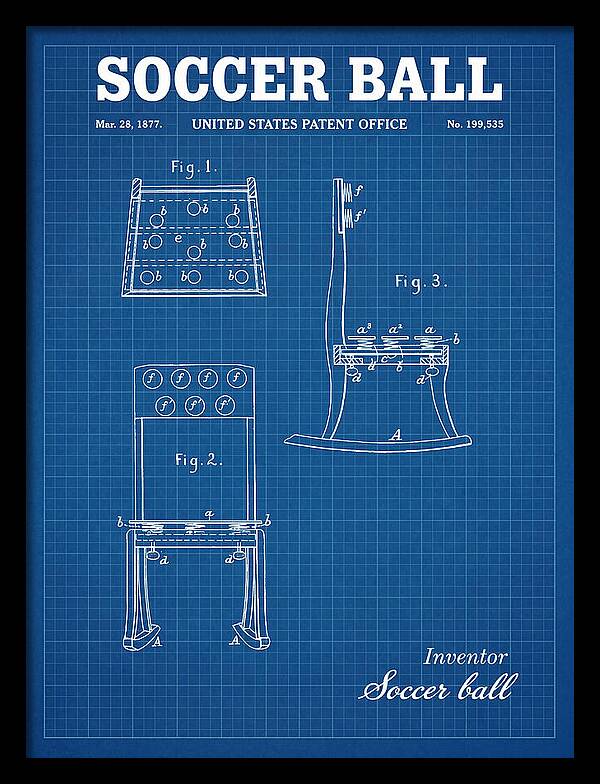 Soccer Ball Blueprint Patent Us199535