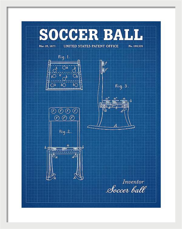 Soccer Ball Blueprint Patent Us199535