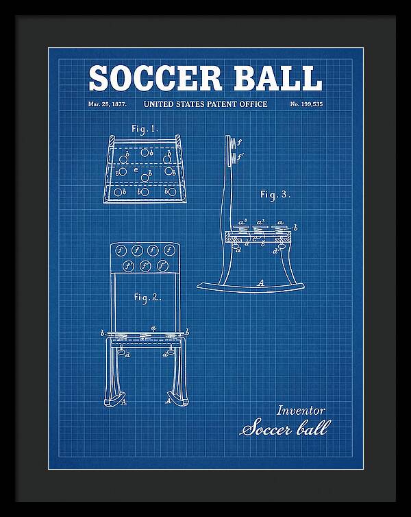 Soccer Ball Blueprint Patent Us199535