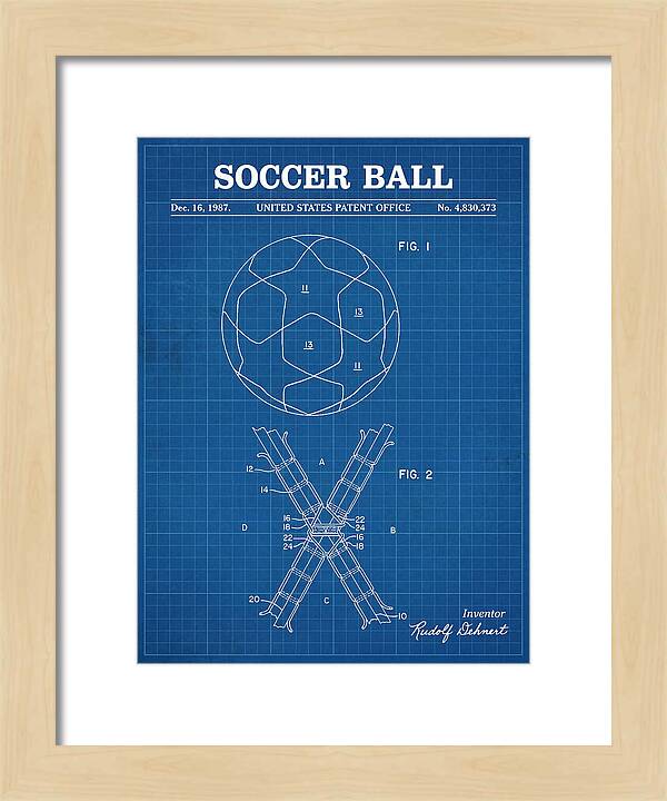 Soccer Ball Blueprint Patent Us4830373
