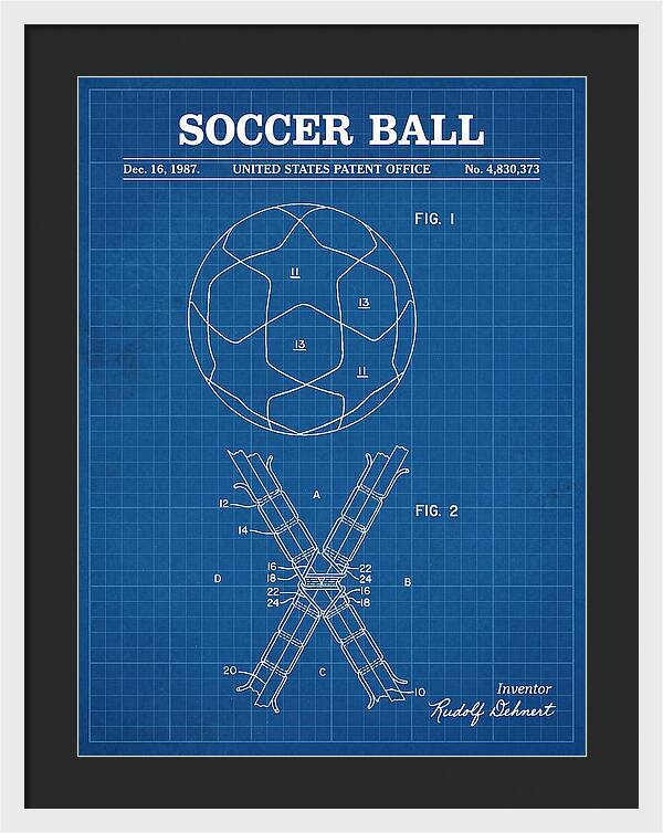 Soccer Ball Blueprint Patent Us4830373
