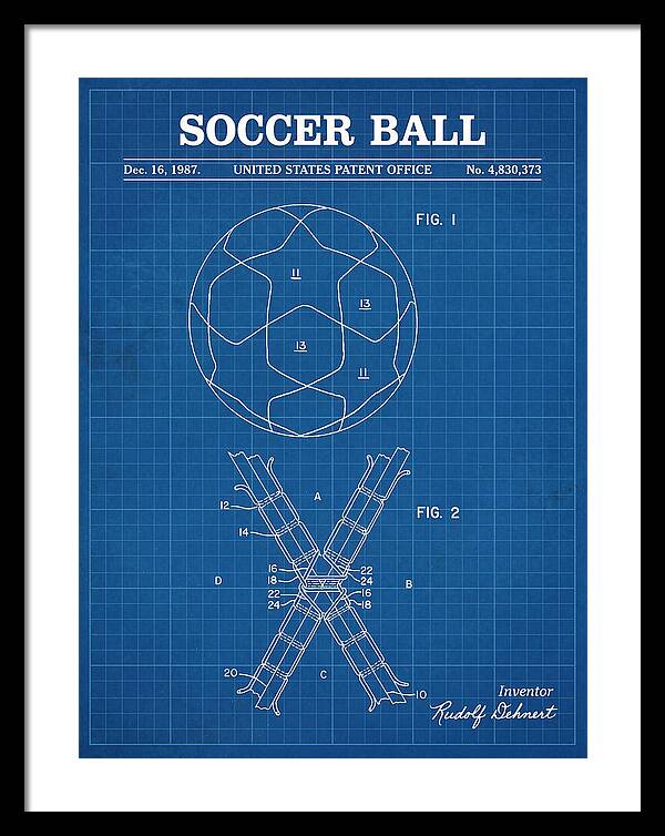 Soccer Ball Blueprint Patent Us4830373