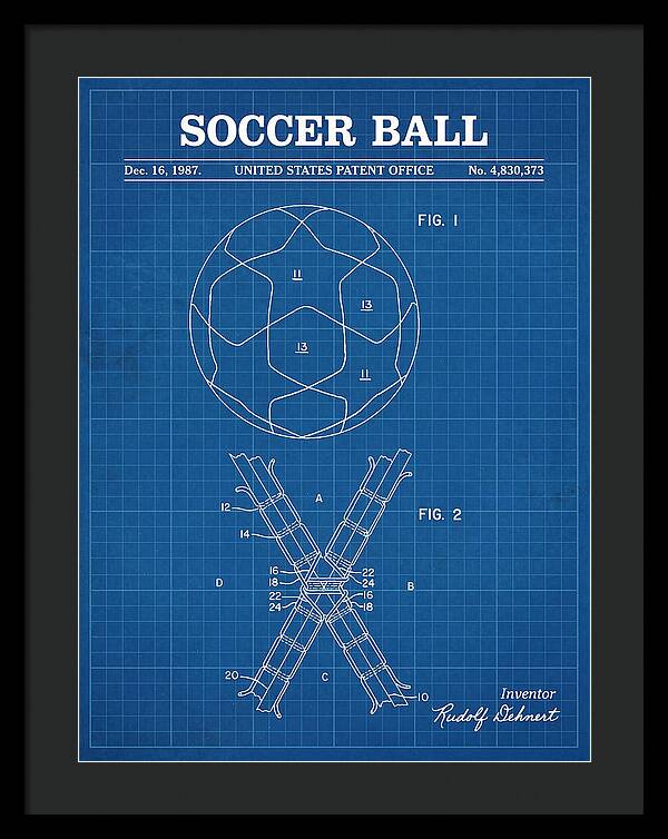 Soccer Ball Blueprint Patent Us4830373