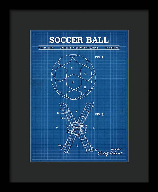 Soccer Ball Blueprint Patent Us4830373