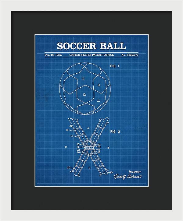 Soccer Ball Blueprint Patent Us4830373