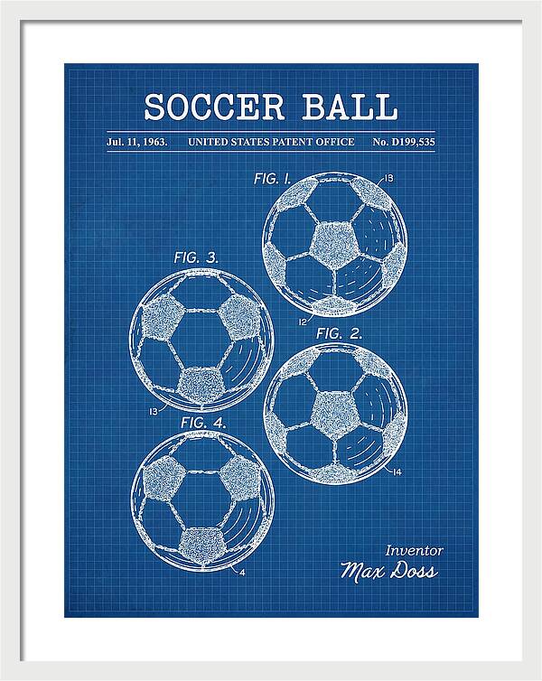 Soccer Ball Blueprint Patent Usd199535s