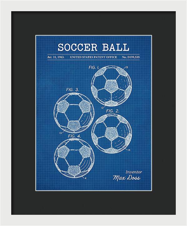 Soccer Ball Blueprint Patent Usd199535s