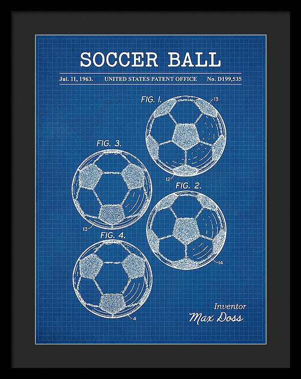 Soccer Ball Blueprint Patent Usd199535s