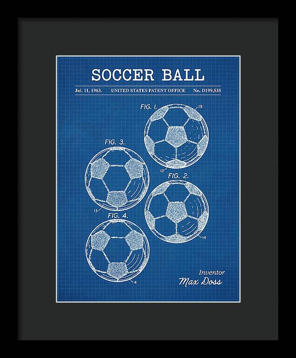 Soccer Ball Blueprint Patent Usd199535s