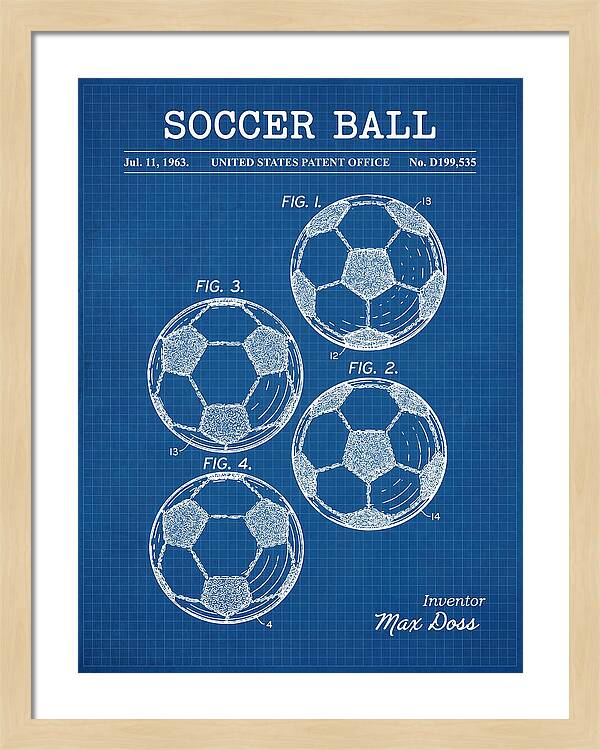 Soccer Ball Blueprint Patent Usd199535s