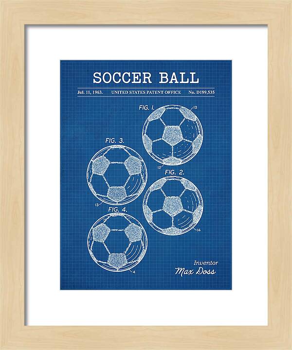 Soccer Ball Blueprint Patent Usd199535s