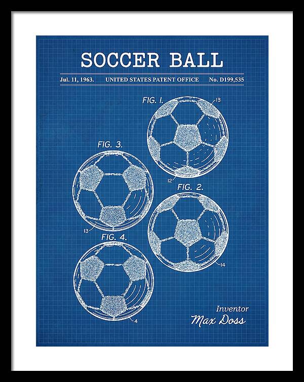 Soccer Ball Blueprint Patent Usd199535s