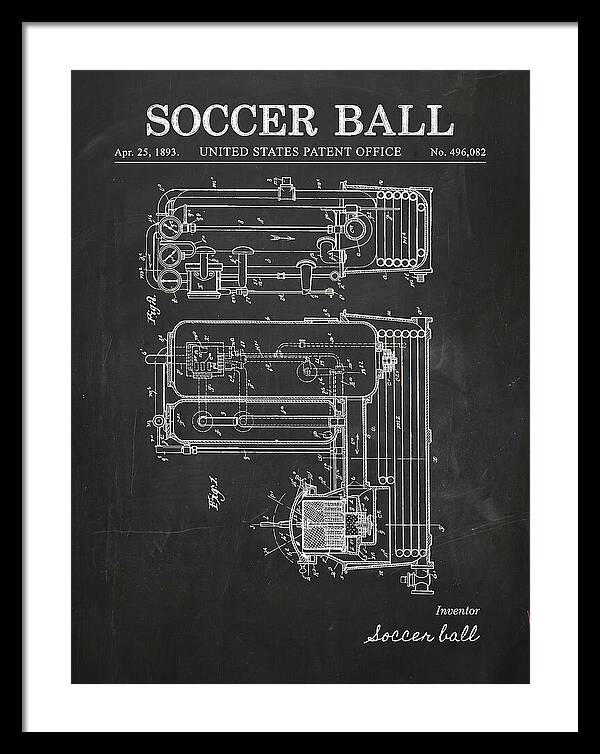 Soccer Ball Chalkboard Patent Us496082