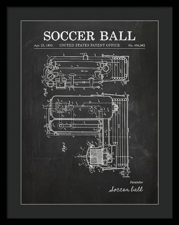 Soccer Ball Chalkboard Patent Us496082