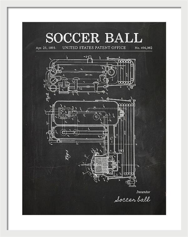 Soccer Ball Chalkboard Patent Us496082