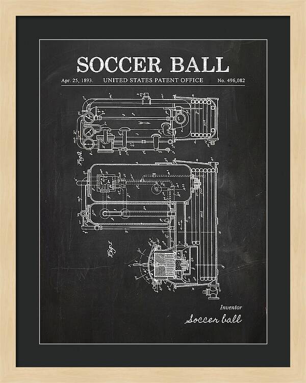 Soccer Ball Chalkboard Patent Us496082