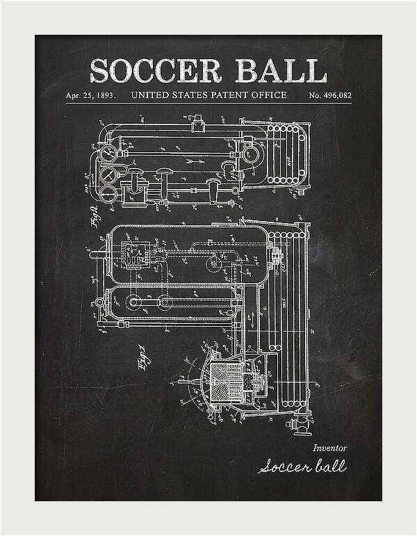Soccer Ball Chalkboard Patent Us496082