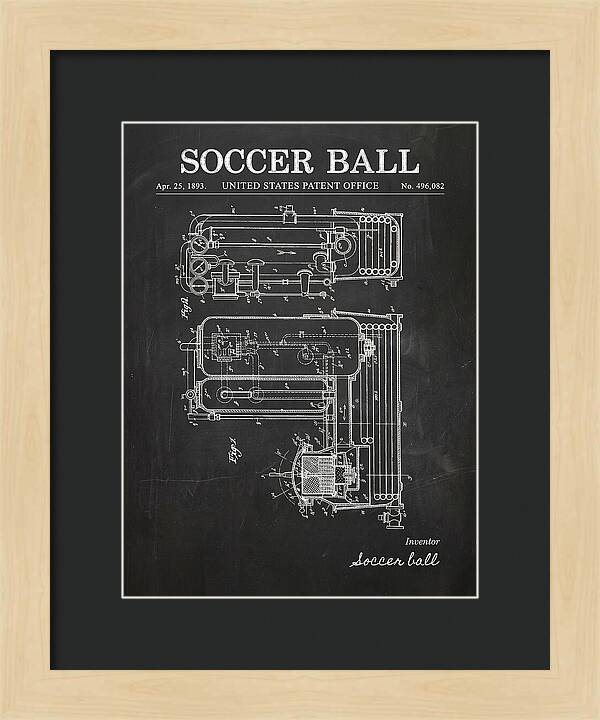 Soccer Ball Chalkboard Patent Us496082