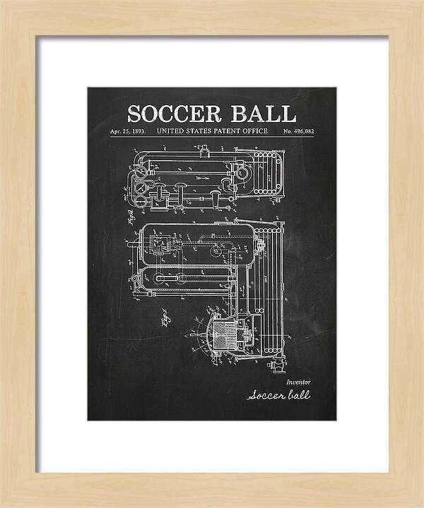 Soccer Ball Chalkboard Patent Us496082