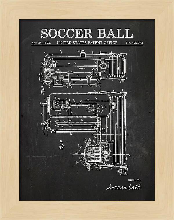 Soccer Ball Chalkboard Patent Us496082