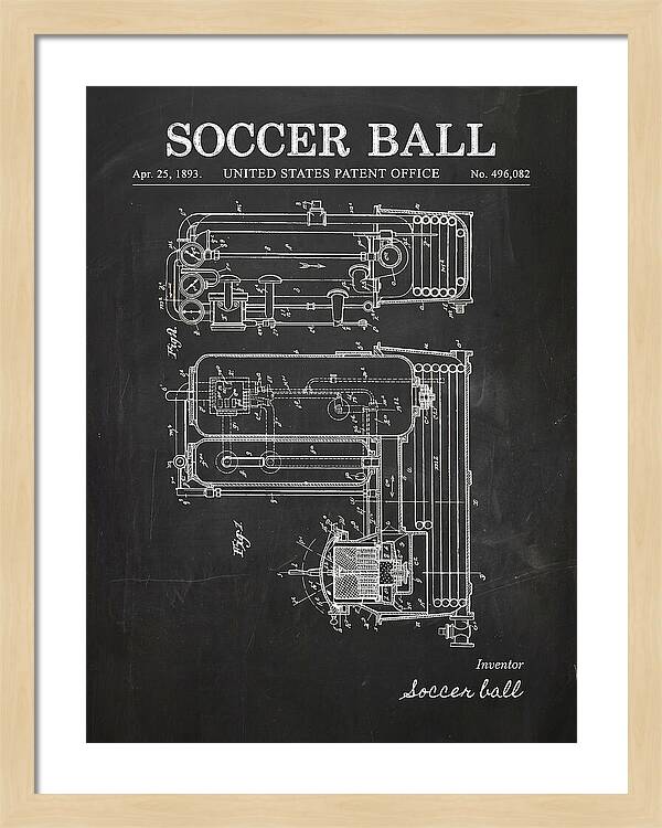 Soccer Ball Chalkboard Patent Us496082