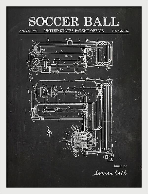 Soccer Ball Chalkboard Patent Us496082