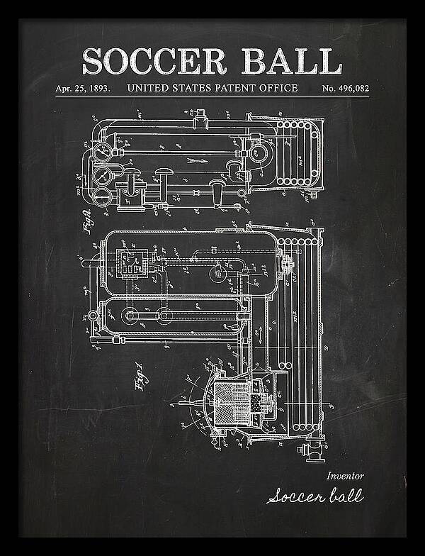Soccer Ball Chalkboard Patent Us496082