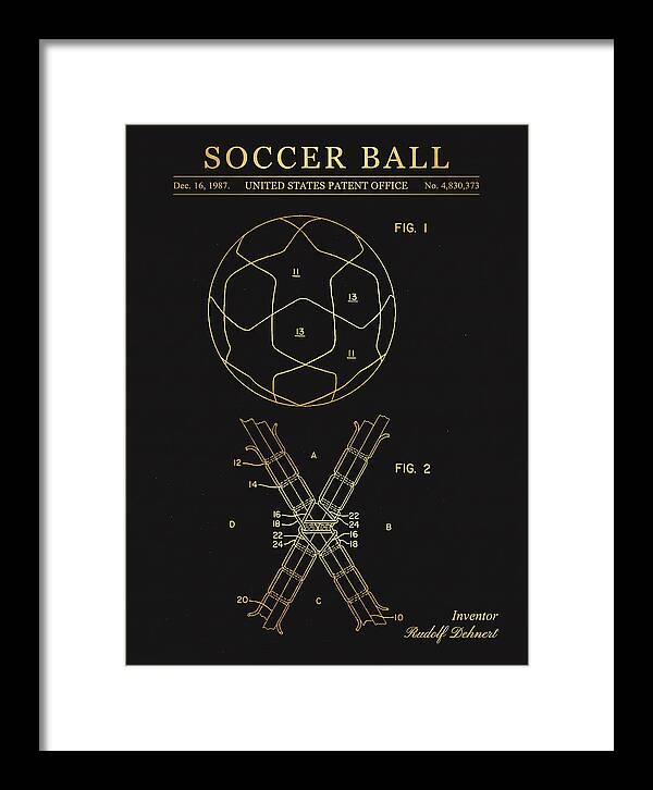 Soccer Ball Gold Patent Us4830373a
