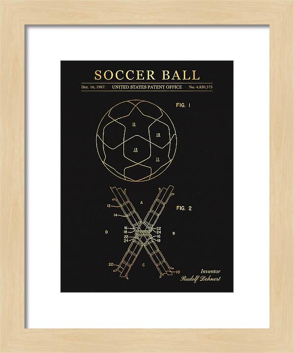 Soccer Ball Gold Patent Us4830373a