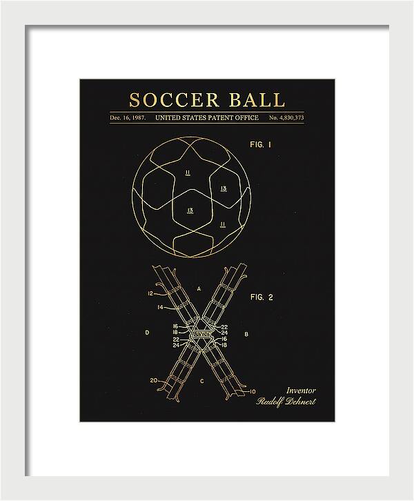 Soccer Ball Gold Patent Us4830373a